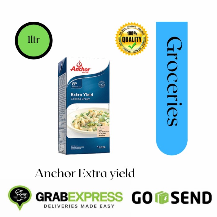 

Krim- Anchor Cooking Cream Extra Yield 1 Liter -Krim.