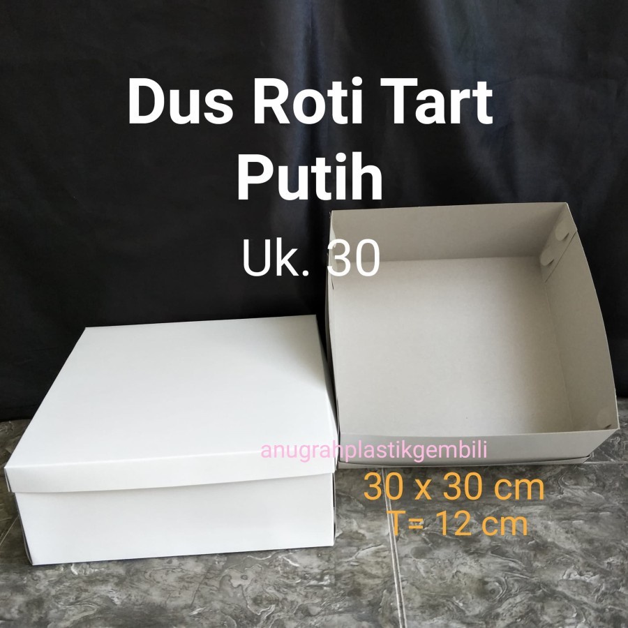 

Dus tart / Dus kue putih polos PER PACK