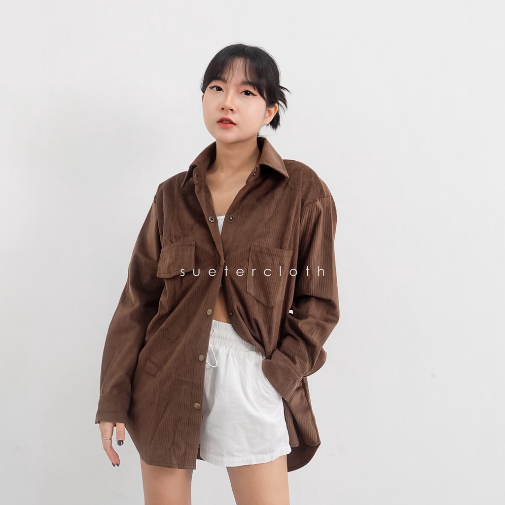SUETERCLOTH - Dahyun Corduroy Jacket / jaket korduroy / oversize jacket / jaket bahan corduroy