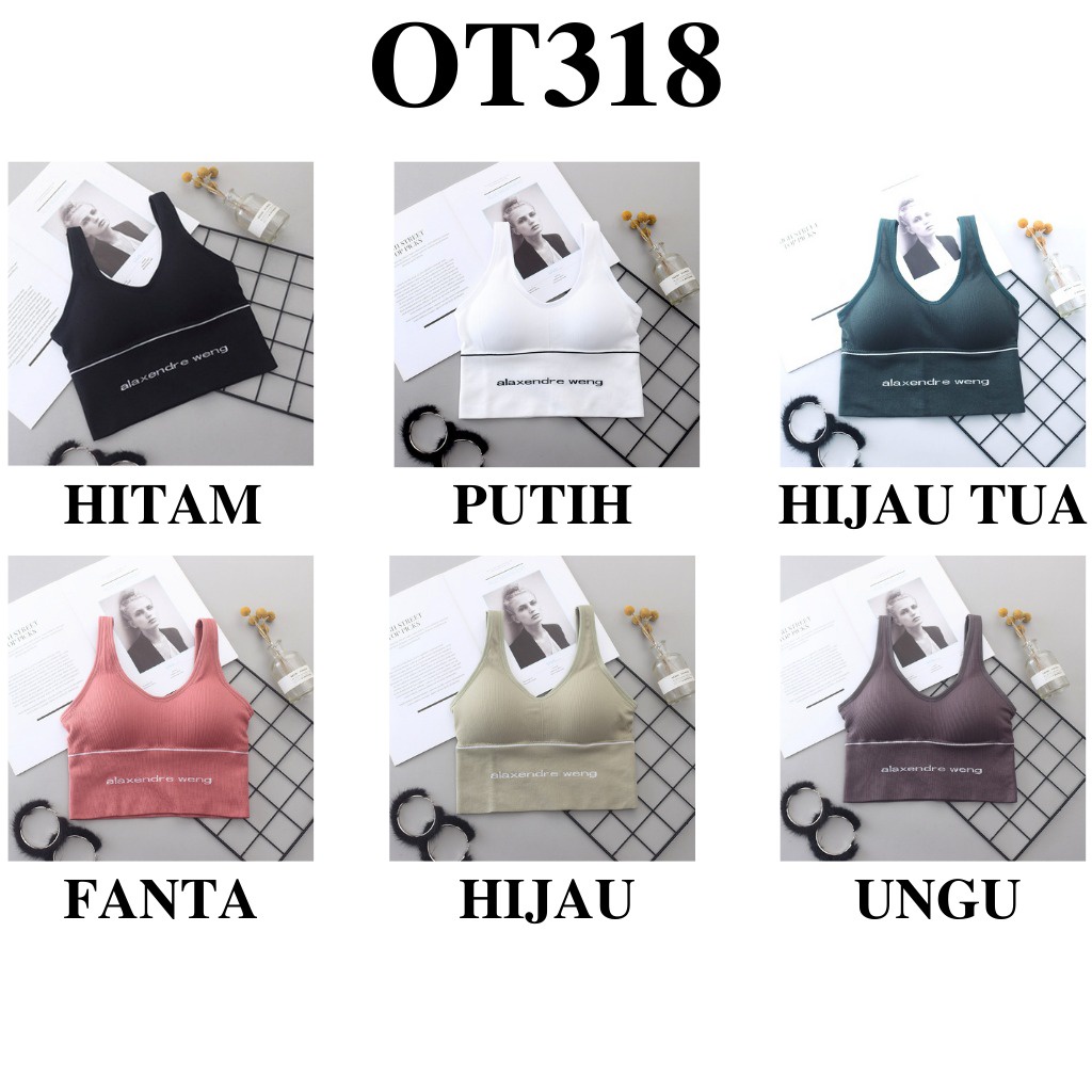 MIKADO - OT318 BRA WANITA BH WANITA SPORT BRA PAKAIAN DALAM WANITA OLAHRAGA SPORTS BRA BRA PUSH UP MURAH