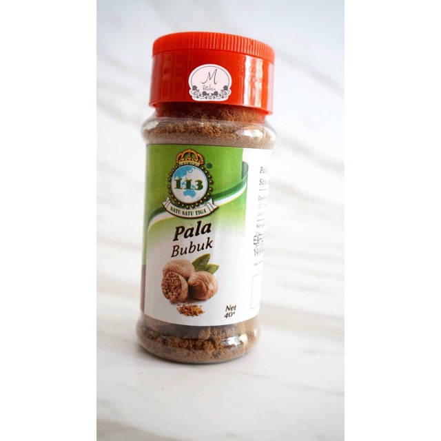 113 Biji Pala Bubuk Bumbu Giling Ground Nutmeg Powder Botol 40 gram