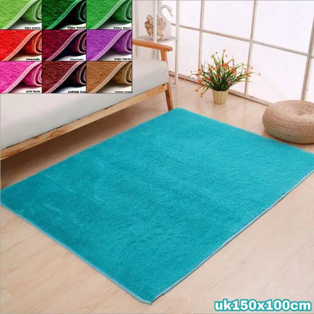  Karpet  bulu  lembut uk 150x100cm trikot Shopee  Indonesia