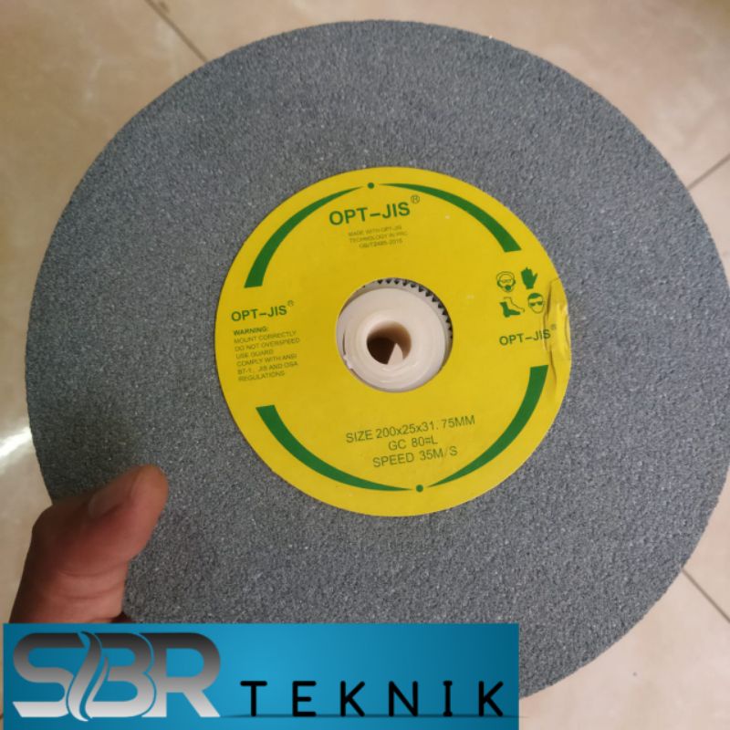batu gerinda poles 200x25x31.75mm GC 80 OPT - BATU GERINDA ASAH GC 80