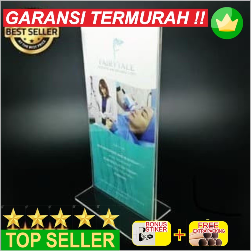 

Terlaris Acrylic Tentcard / Tempat Brosur/Akrilik Nomer meja Keren
