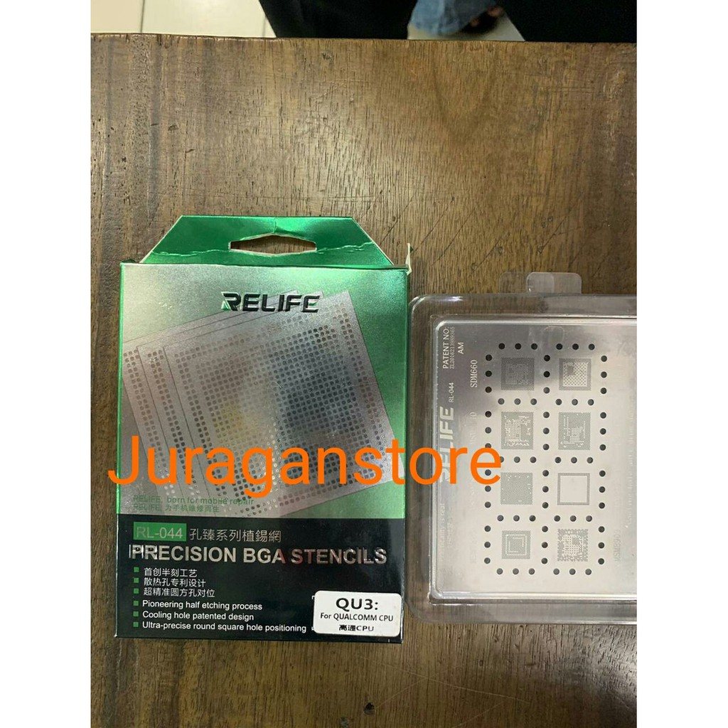 CETAKAN IC BGA QUALCOMM CPU QU QU3-IC RELIFE RL-044