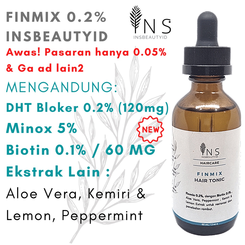 FINMIX INSBEAUTYID MINOXIDIL BIOTIN HAIR TONIC DHT BLOKER TOPICAL