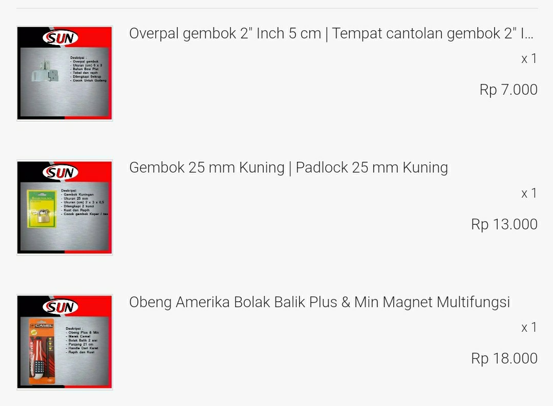 Overpal Gembok 2 Inch 5 Cm | Tempat Cantolan Gembok 2 Inch 5 Cm