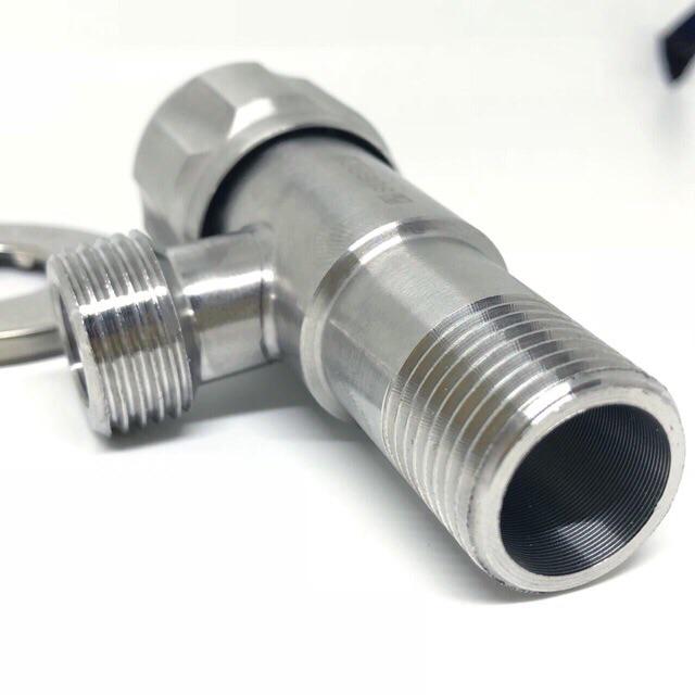 Sus 304 Stop Kran Cabang Stainless Steel Tebal Kuat Dof Murah