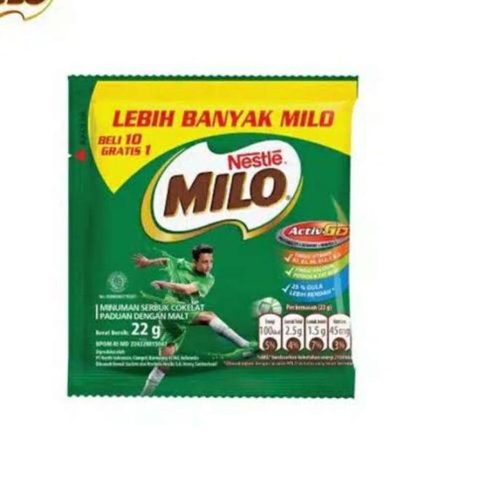 

₫ Milo Susu Coklat 11x22gr べ