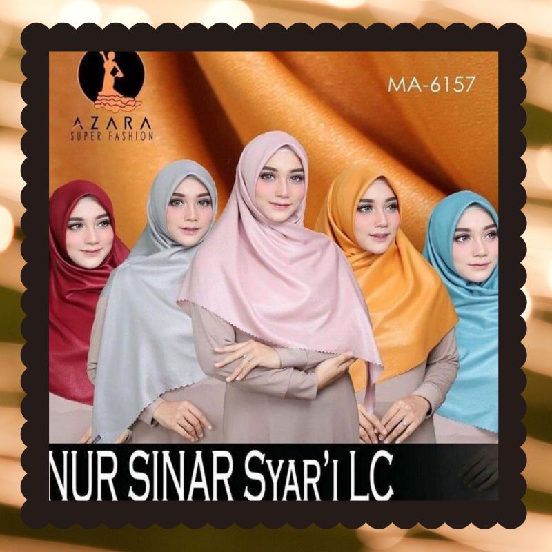 HIJAB SEGIEMPAT SYARI JILBAB KONDANGAN LUXURY PESTA GLOWING GLITER GLITTER GLITER 130cm by azara nur