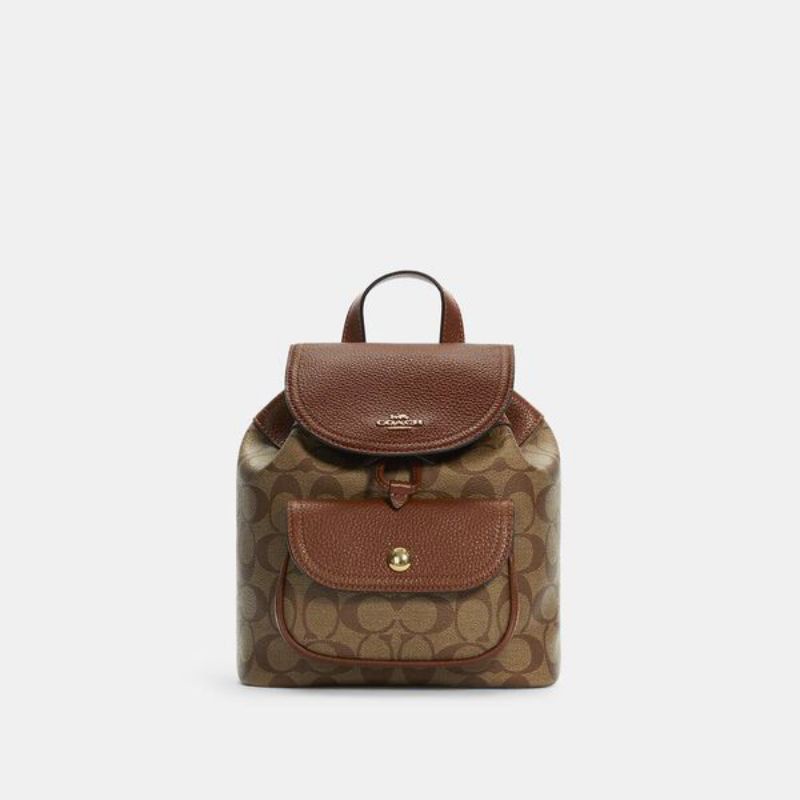 Coach Pennie Backpack 22 In Signature Canvas (C4120)