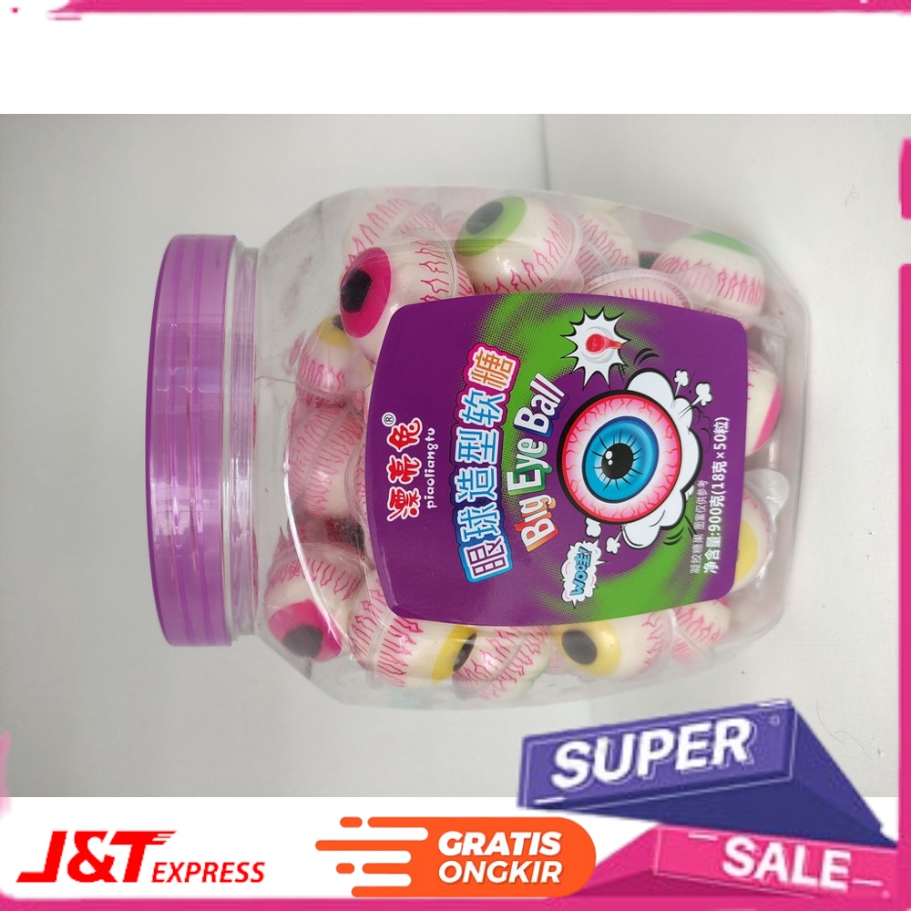 

langsung order.... Gummi Permen Korea 1 buah TROLLY GUMMY JELLY HALAL ASLI - MATA BOLA DUNIA STROBERI EMOTICON Viral HALAL
