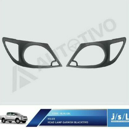 JSl garnish lampu depan Hilux head lamp garnish blacktivo