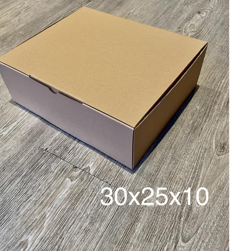 

GRATIS ONGKIR✅(10 pcs) Kardus Uk. 30x25x10 ....Die Cut kotak Kue, snack -aksesoris-dll model box pizza|RA6