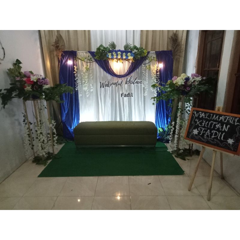 SEWA BACKDROP TERMURAH/WEDDING/ENGAGEMENT/KHITANAN/DLL