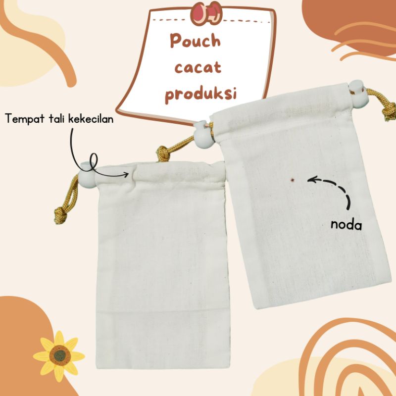 pouch serut cacat produksi