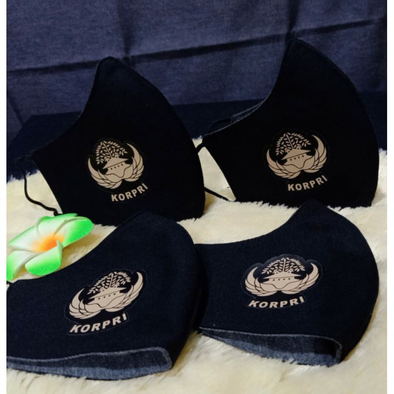 masker Logo Korpri murah bisa bolak balik dan variasi lengkap harga grosir bisa custom logo lain