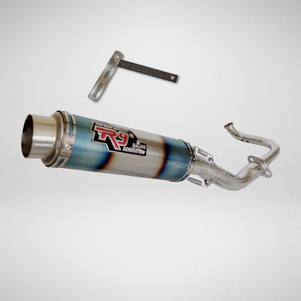 R9 Knalpot Racing Inlet 38 mm Honda Beat Sporty Street Pop Scoopy Spacy Vario 110/125 FI/Karbu Genio