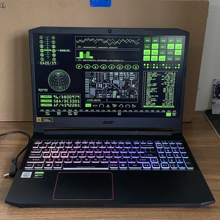 [Laptop / Notebook] Laptop Gaming Acer Nitro 5 Core I7 + Gtx 1650 Ti Laptop Bekas / Second