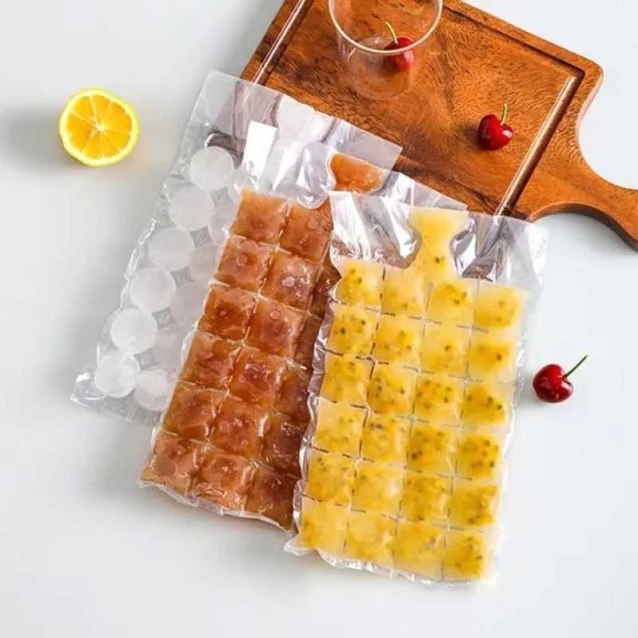 Kantong Es Beku ICE BAG Cooler 24 Cube Isi 10 Plastik Es Batu Sekali Pakai Food Grade