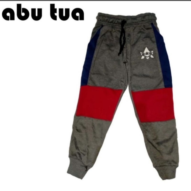CELANA JOGER ANAK LAKI LAKI 5-10TAHUN/TRAINING ANAK/BAJU BAYI PEREMPUAN 5-10TAHUN/TERENING ANAK  ABU