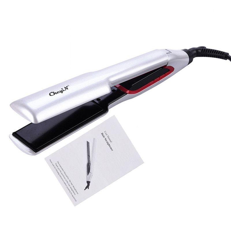 

CkeyiN Professional Ion Hair Straightener with Digital LCD Display Adjustable Temperature Instant Heat Up HS311WQ