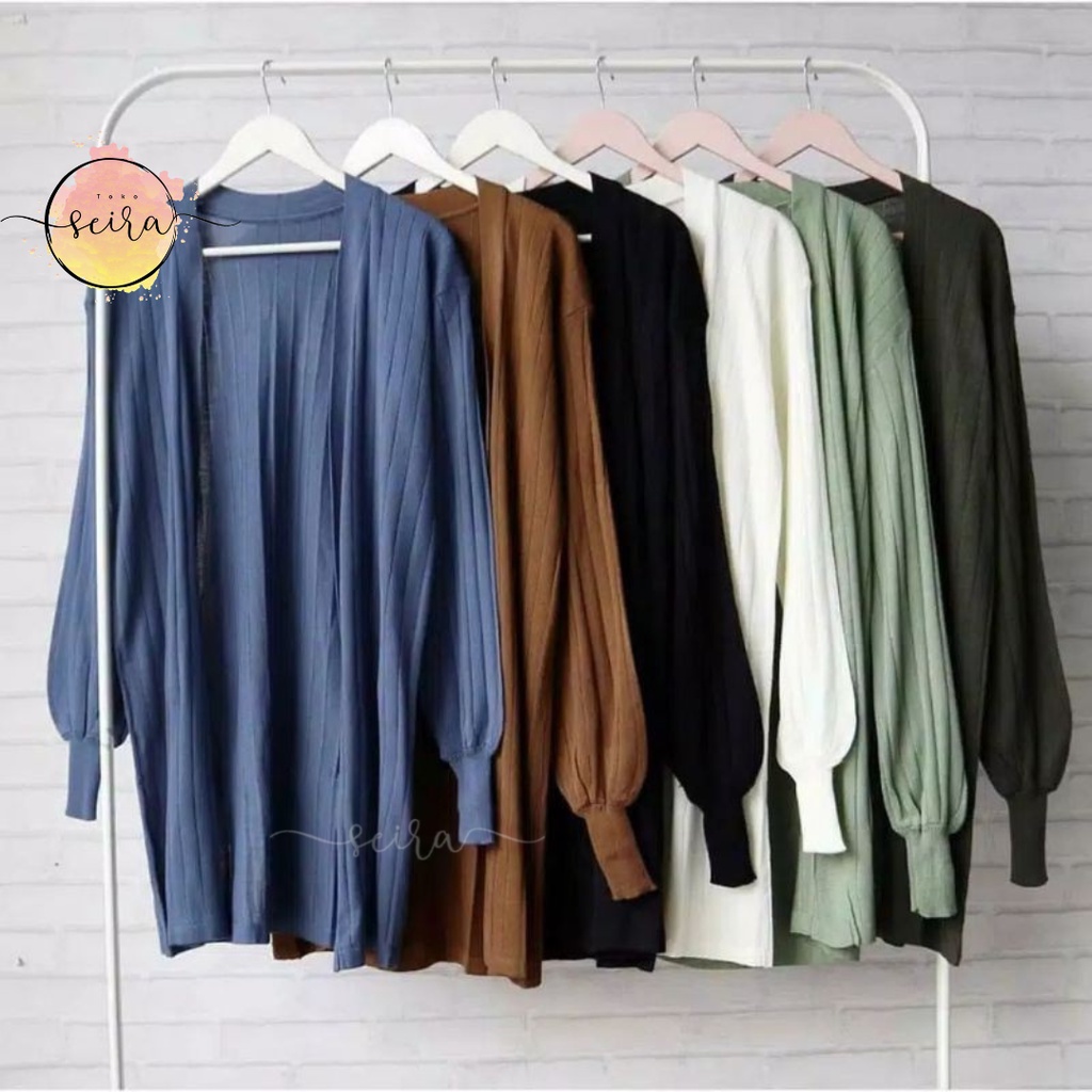 [BISA COD]  Bubble Long Cardy / Long Cardi Bubble / Long Cardigan Bubble