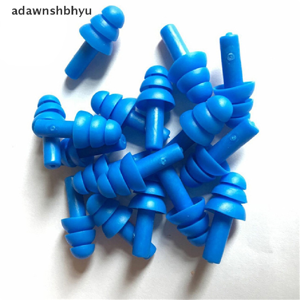 Adawnshbhyu 20Pcs Penyumbat Telinga Silikon Anti Bising Snore Earplug Nyaman Untuk Tidur Belajar