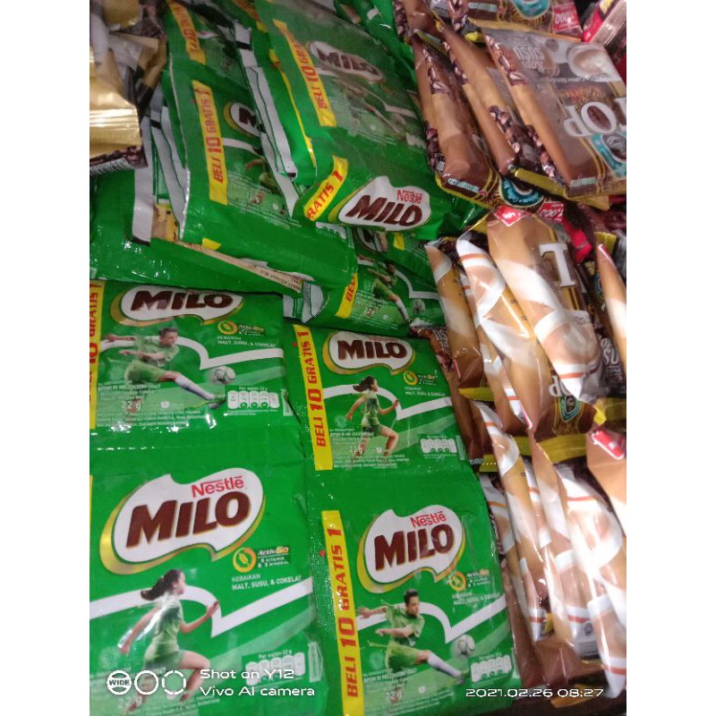 Susu Milo Sachet 10 gratis 1 / Susu Milo Coklat Renteng