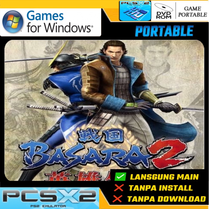 GAME PC PORTABLE BASARA 2 HEROES PCSX2 EMULATOR PS2 PC LAPTOP
