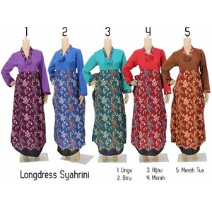 Sarimbit LONGDRESS SYAHRINI  - Couple BATIK