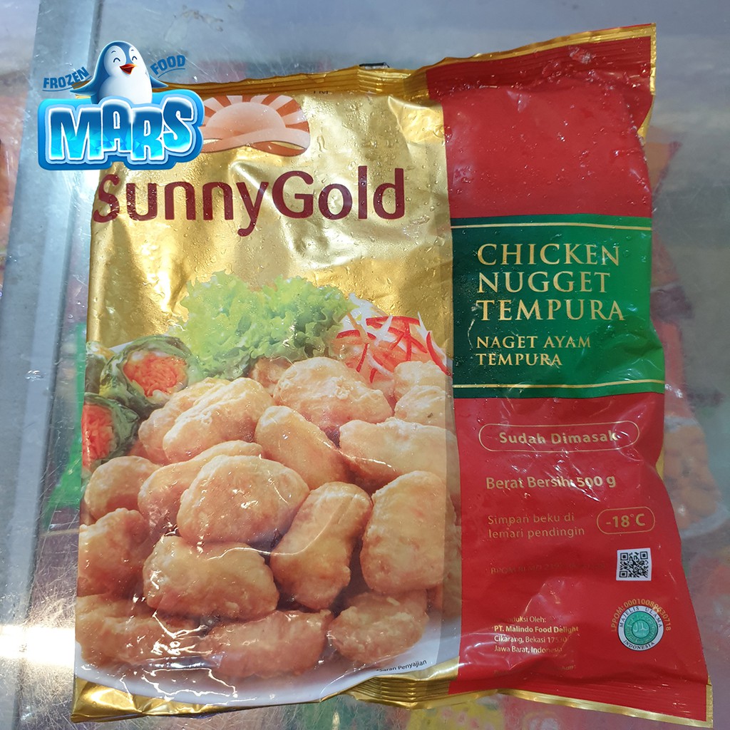 

SUNNY GOLD CHICKEN NUGGET TEMPURA 500gr