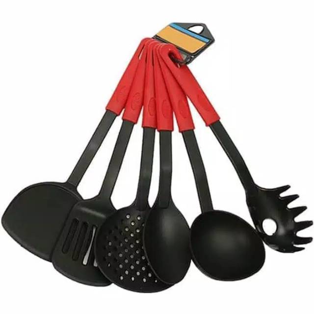 SPATULA NYLON + DUS CANTIK /SPATULA NYLON SET / SPATULA NYLON WARNA / ALAT SET MASAK