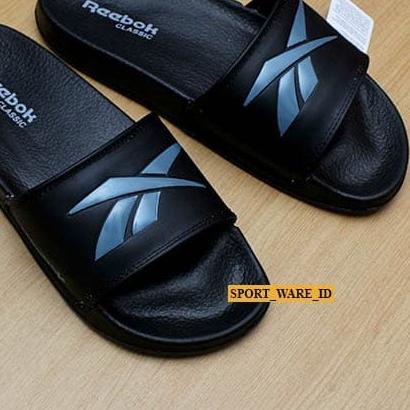 ✯ Sandal Selop Pria Wanita-Full Karet-Import-Hitam - 40 ●