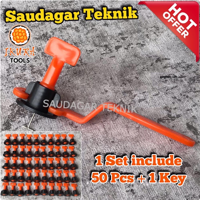 Alat Perata Keramik Granit Lantai Putar 1mm 1.5mm Reusable Tile Leveling Nut 1 mm Nut 1.5 mm