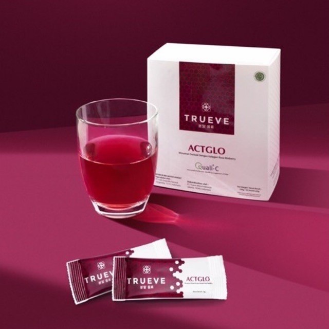 Trueve ACTGLO Collagen Drink Minuman Kolagen original BPOM