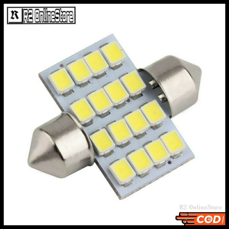 2 PCS Lampu Plafon Plapon Kabin Cabin Mobil LED Avanza Inova Kijang Brio Xenia Panther Toyota Xpande