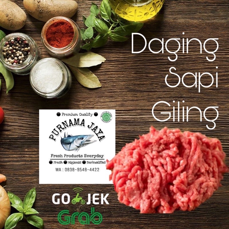 

daging sapi giling segar bandung fresh purnamajaya