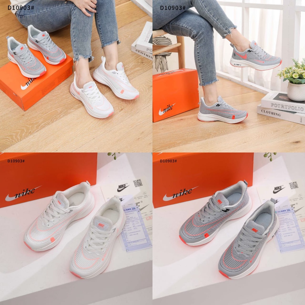 Zoom Running With Canvas Logo Women Shoes  D10903