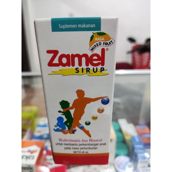 ZAMEL vitamin anak suplemen makanan sirup 60ml drops 16ml