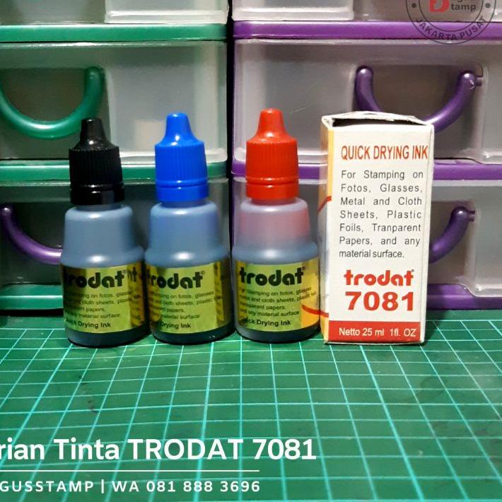 

9.9✔️Tinta untuk plastik, kaca, keramik, Permanen / Premium / Tahan Air Trodat 7081|KD6