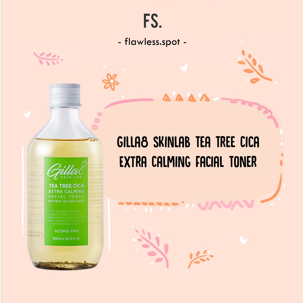GILLA8 SKINLAB TEA TREE CICA EXTRA CALMING FACIAL TONER 300ML
