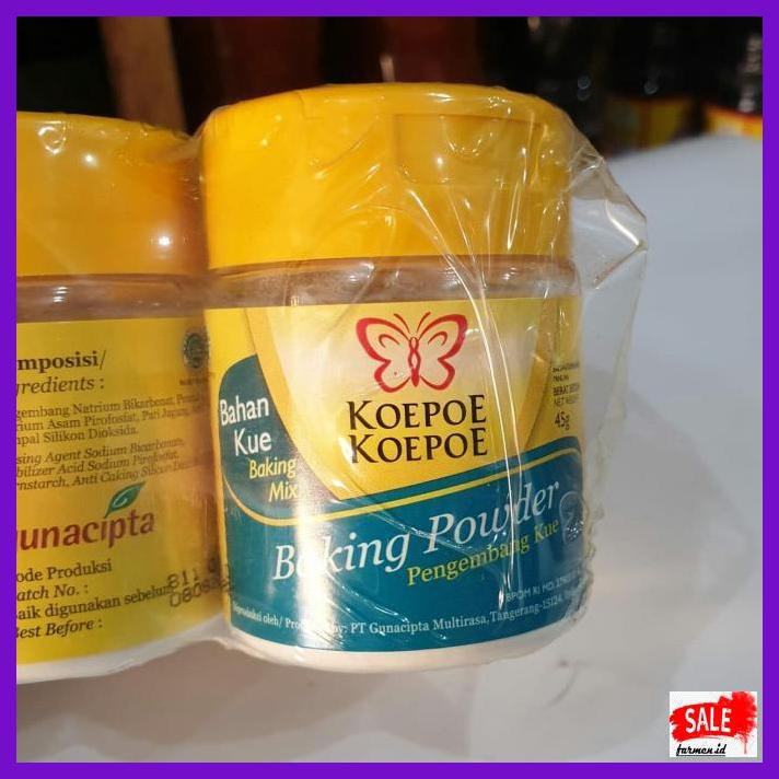 

DERPOWBAKING- BAKING POWDER KOEPOE KOEPOE KUPU-KUPU 45GR -ASLIII.