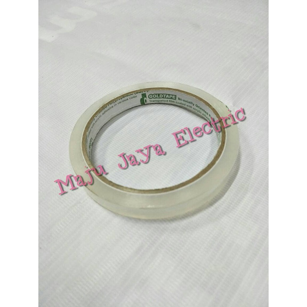

Jual Lakban / Isolasi / Isolatip Bening GoldTape 1/2 " In Inch 12 mm X 60Y LS1