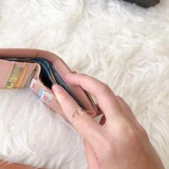 ♡ DOMPET CARD HOLDER DOMPET KARTU DOMPET MINI CHARLES&KEITH CK CROCO PRINTED SHORT WALLET MINI FREE 