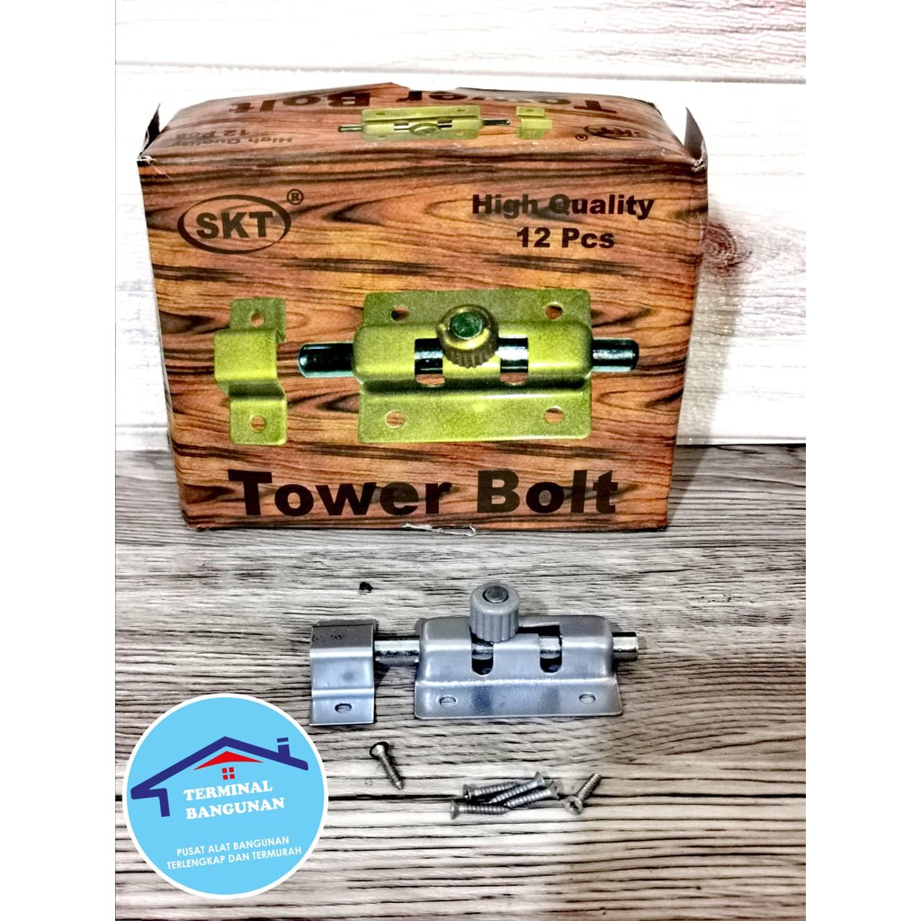 Grendel Pintu Skt  2 Inch Lemari Jendela Tower Bolt