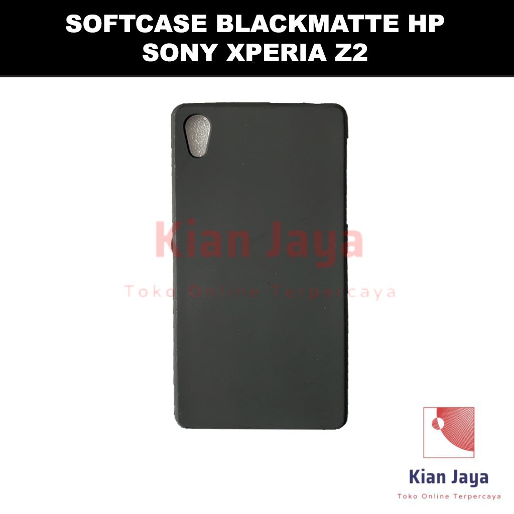 Softcase Blackmatte Handphone Sony Experia Z2 Antishock, Casehp, Siliconcase, Slim Design