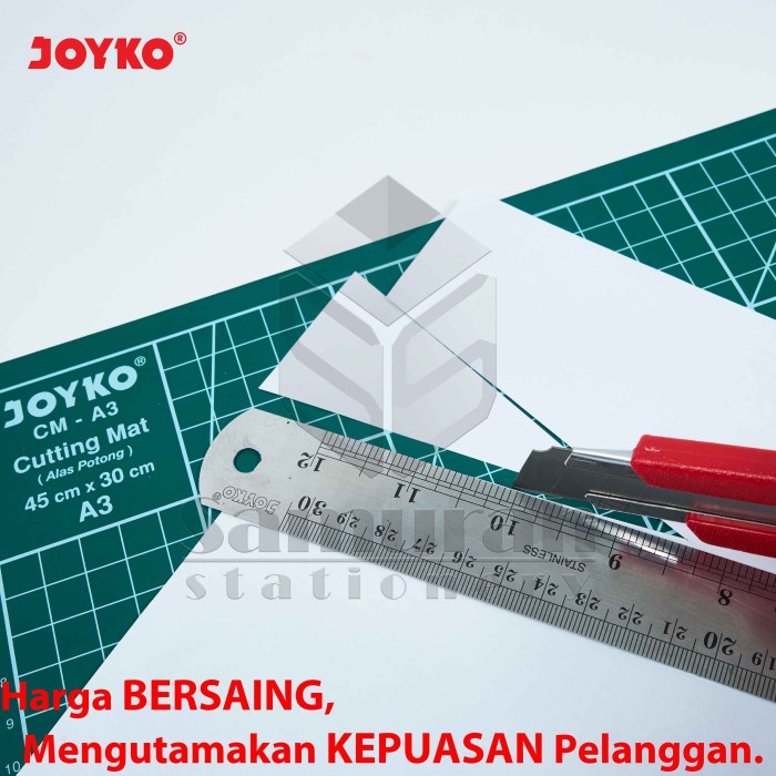 

Trendi Cutting Mat Joyko Ukuran A3 / Alas Potong Kertas / Cutter Hijau Cm-A3 Hemat