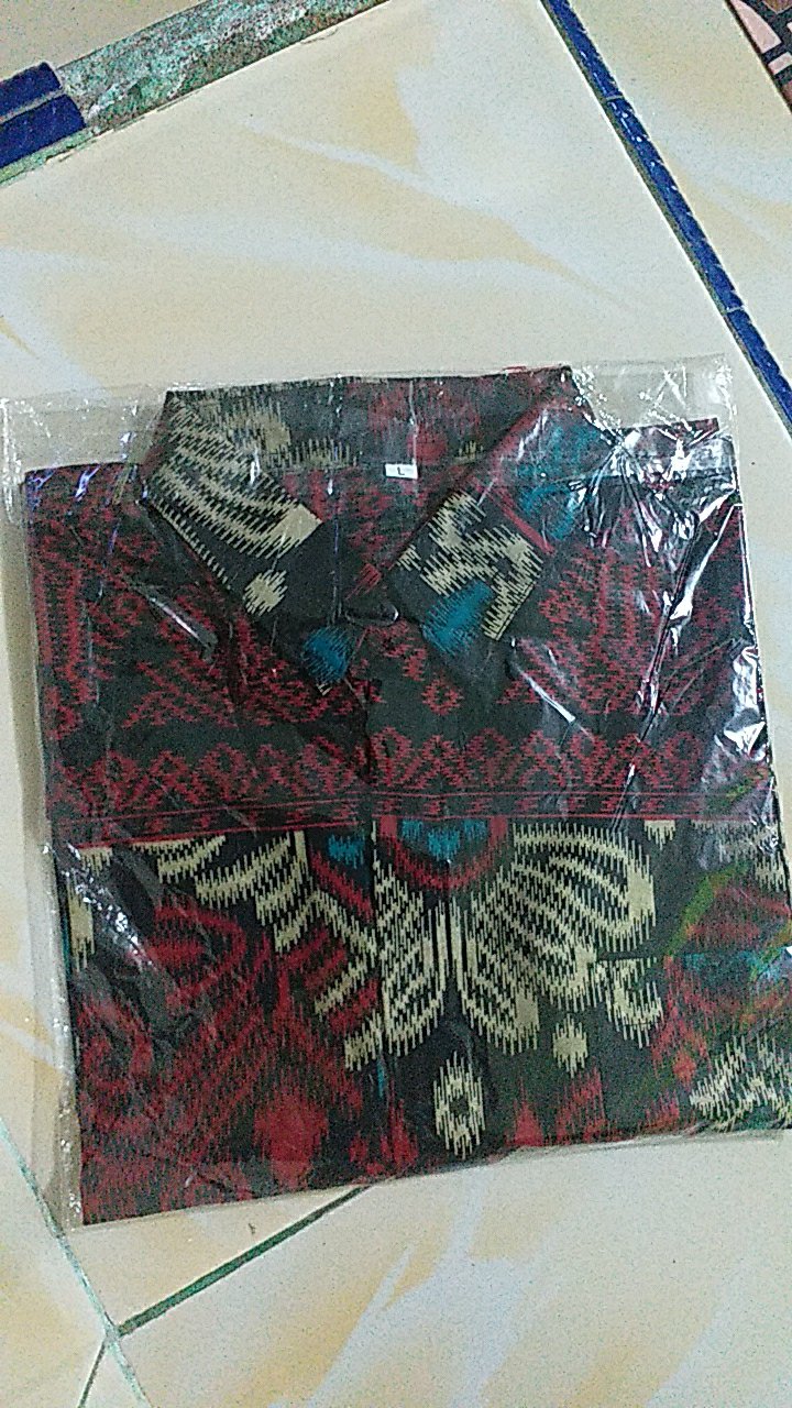 Asifa Batik Hrb026 Kenongo Kemeja Tosca Pendek Pekalongan Padi M L Xl Sogan Tulis Halus Kemeja Batik