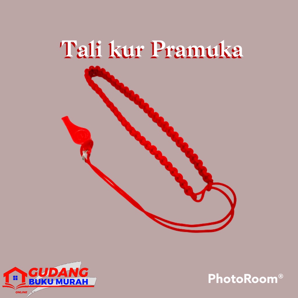 Tali kur pramuka || perlengkapan pramuka | tali kur & pruit 1 paket | perlengkapan pramuka